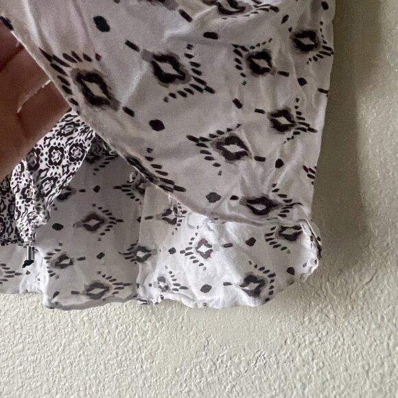 Zara Aztec mini skirt layered ruffled bohemian short women’s Sz small rare style - Picture 2 of 6